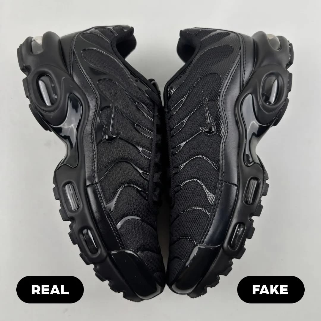 Nike Air Max Plus TN Real vs Fake Comparison